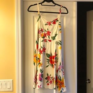 Cream floral dress